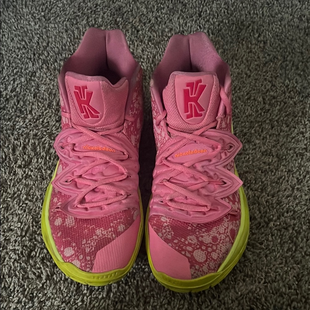 Nike Pink and Green Athletic Shoes